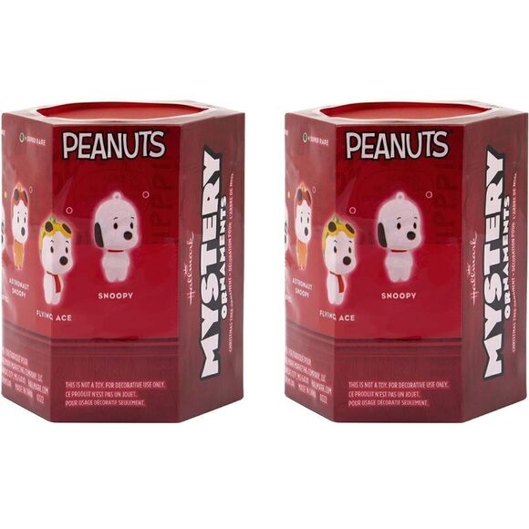 Hallmark Peanuts Snoopy Mystery Ornament Set of 2 NWT - Picture 2 of 7